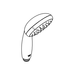 Ручной душ Grohe QuickFix Vitalio Start 100 1 режим струи (27941000)