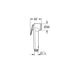 Ручний душ, 1 режим Grohe Vitalio Trigger Spray 30 струменю (26351000)