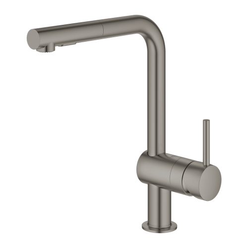 Одноважільний змішувач для миття Grohe Minta (30274AL0) Графіт матовий