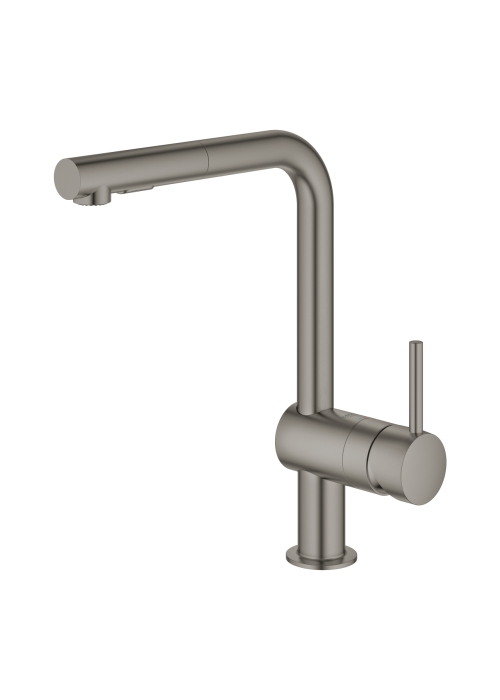 Однорычажный смеситель для мойки Grohe Minta (30274AL0) Графит матовый