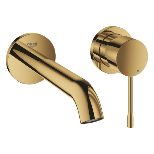 Змішувач для раковини Grohe Essence на 2 отвори M-Size (19408GL1). Золото