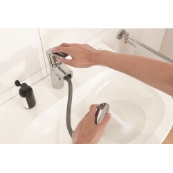 Одноважільний змішувач з висувним виливом для раковини Grohe QuickFix Start M-Size (24205003)