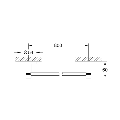 Тримач для банного рушника Grohe Essentials 800 мм (40386AL1)