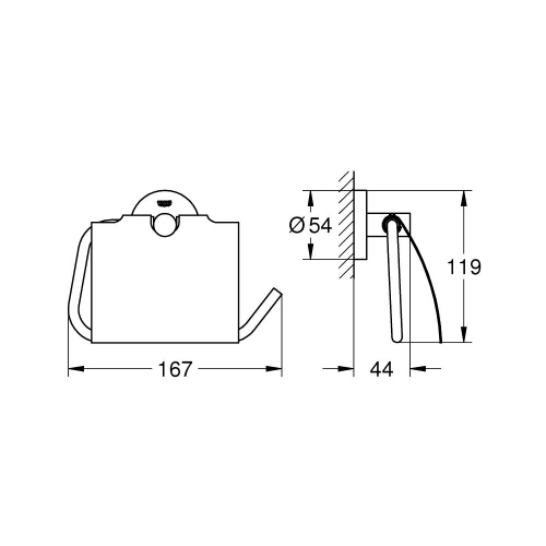 Держатель для туалетного паперу Grohe Essentials (1024652430)