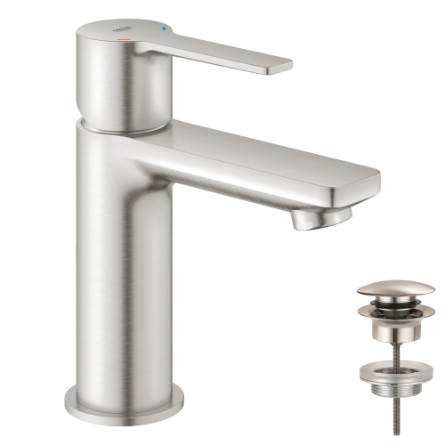 Одноважільний змішувач для раковини Grohe Lineare XS-Size з нажимним донним клапаном (23791DC1)