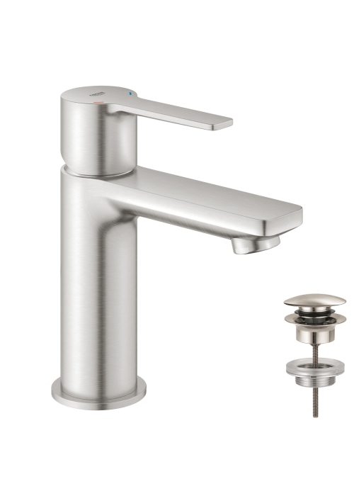 Одноважільний змішувач для раковини Grohe Lineare XS-Size з нажимним донним клапаном (23791DC1)