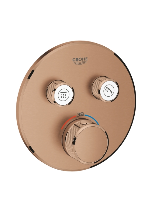 Термостат прихованого Grohe Grohtherm SmartControl монтажу з 2 кнопками управління (29119DL0) Бронза матова
