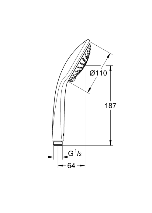 Ручной душ Grohe Euphoria 110 Champagne 3 режима струи (27222000)