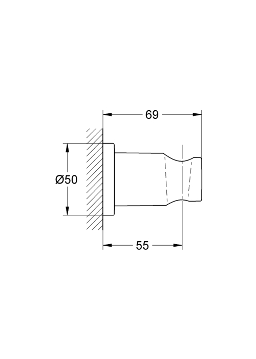 Настінний тримач Grohe Rainshower (27074DA0) Бронза