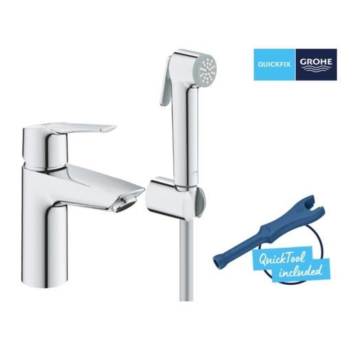 Змішувач для раковини з гігієнічним душем Grohe QuickFix Start 23123003