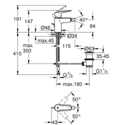 Змішувач для біде Grohe QuickFix Start 32560002