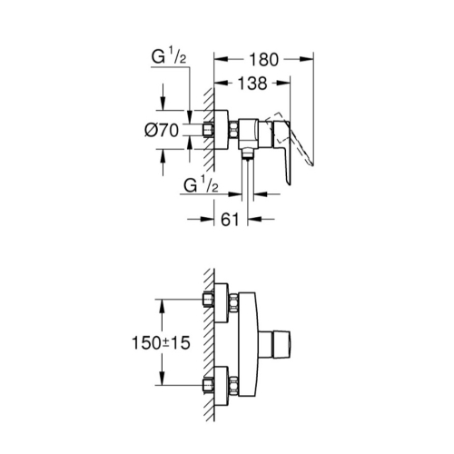 Змішувач для душу Grohe QuickFix Start 24208002