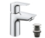 Смеситель для раковины S-размера Grohe QuickFix Start Edge 23900001