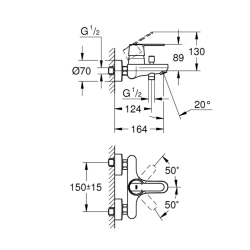 Змішувач для ванни Grohe QuickFix Get 32887000