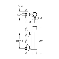 Термостат для душу Grohe QuickFix Precision Trend New 34229002