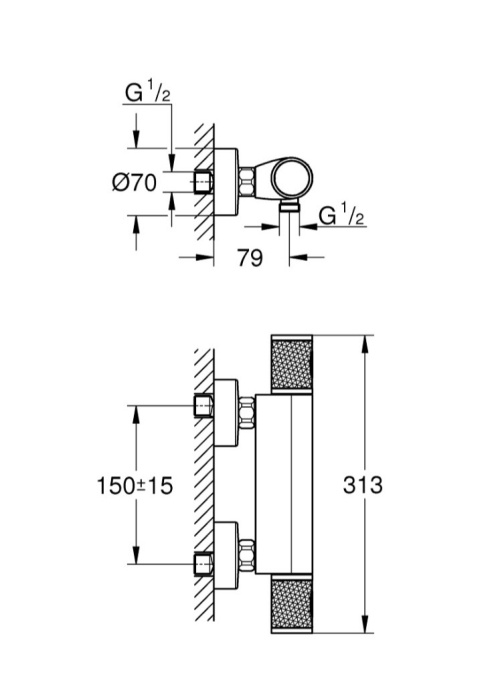 Термостат для душу Grohe QuickFix Precision Feel 34790000