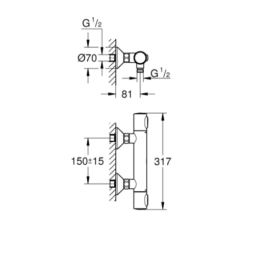 Термостат для душу Grohe QuickFix Precision Flow 34840000