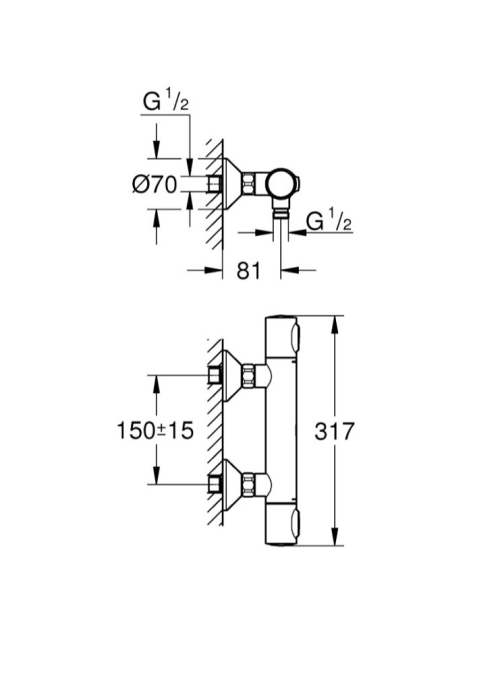 Термостат для душа Grohe QuickFix Precision Flow 34840000