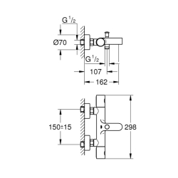 Термостат для ванны Grohe QuickFix Precision Get 34774000