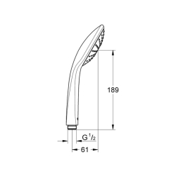 Ручной душ, 1 режим струи Grohe QuickFix Vitalio Joy 27315000