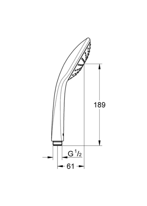 Ручной душ, 1 режим струи Grohe QuickFix Vitalio Joy 27315000