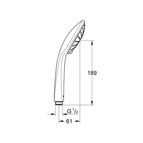 Ручний душ, 2 режими струменю Grohe QuickFix Vitalio Joy 27317000