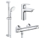 Комплект смесителей для душа с термостатом Grohe QuickFix Precision Flow&Start Edge ColdStart