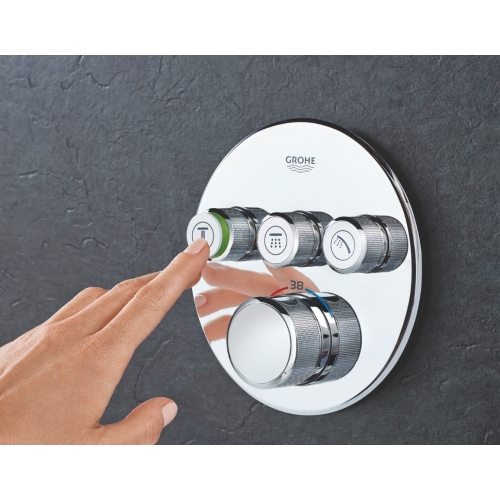 Душова система прихованого монтажу з термостатом Grohe QuickFix Grohtherm SmartControl&Vitalio Start 250 Round UA202801R3