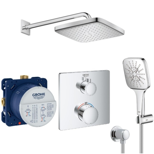 Душова система прихованого монтажу з термостатом Grohe QuickFix Grohtherm&Vitalio Comfort 250 UA26415SC7