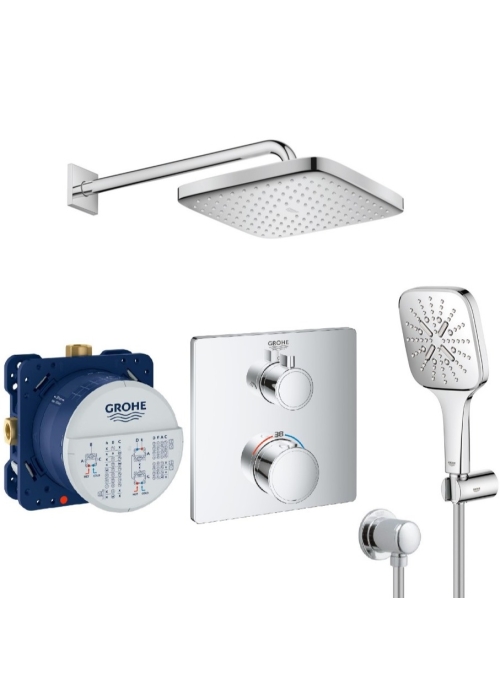 Душова система прихованого монтажу з термостатом Grohe QuickFix Grohtherm&Vitalio Comfort 250 UA26415SC7