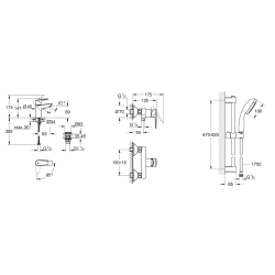 Комплект змішувачів для душу Grohe QuickFix Start Edge ColdStart UA202502SE