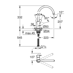 Змішувач для кухні Grohe QuickFix Start Edge 30529001