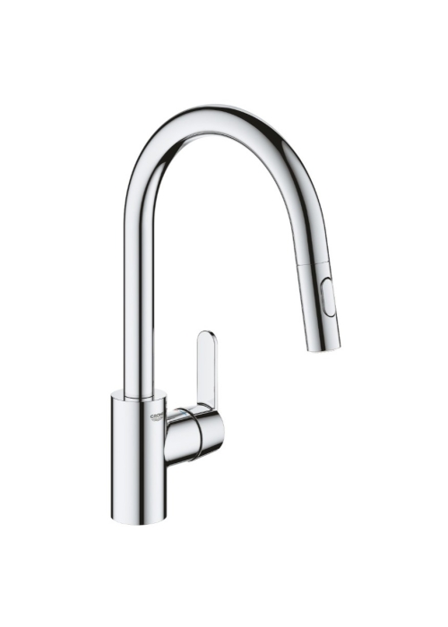 Змішувач для кухні з висувним виливом Grohe QuickFix Get 31484001