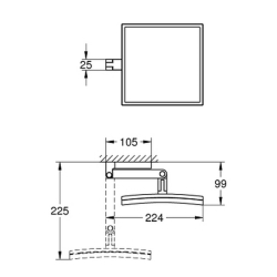 Дзеркало косметичне Grohe Selection Cube 40808000