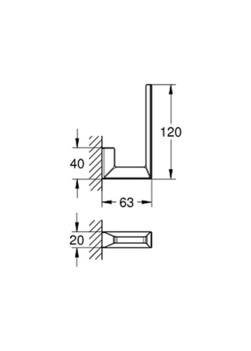 Тримач для туалетного паперу Grohe Selection Cube 40784000