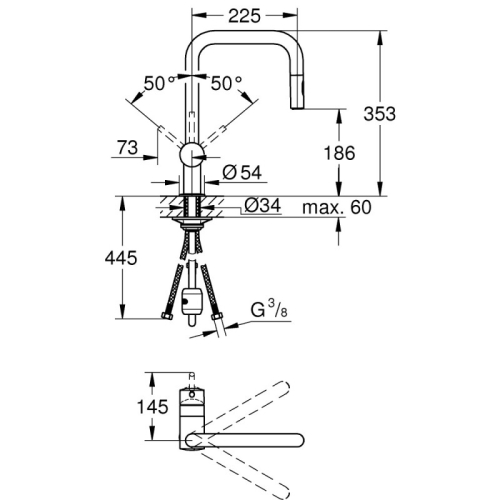 Змішувач для кухні Grohe Minta 32322002