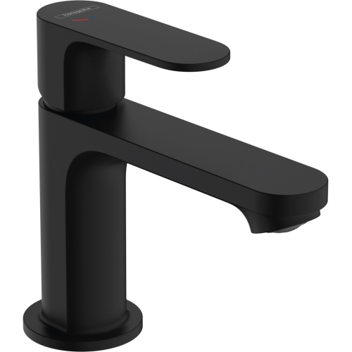 Смеситель Hansgrohe Rebris S 80 Coolstart EcoSmart+ для умывальника с д/у pop-up. Matt Black 72586670