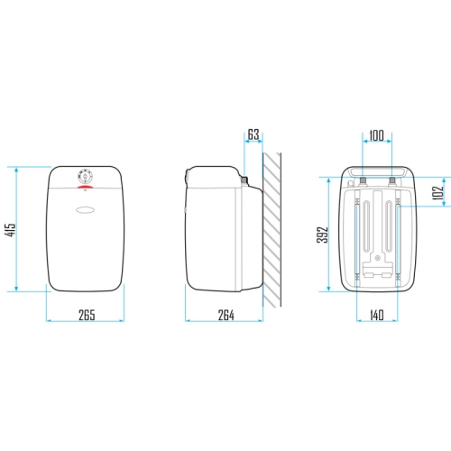 Водонагрівач Aquahot Compact 10 л (142601021205011) під мийкою