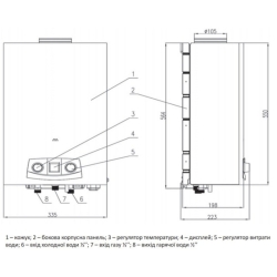 Колонка газовая дымоходная Thermo Alliance JSD20-10N-QB 10 л EURO+