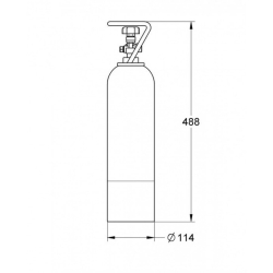 Балон для газованої води Grohe Blue CO2 (2кг), 40424000