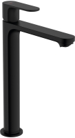 Змішувач Hansgrohe Rebris S 240 CoolStart для умивальника з донним клапаном pop-up Matt Black 72580670