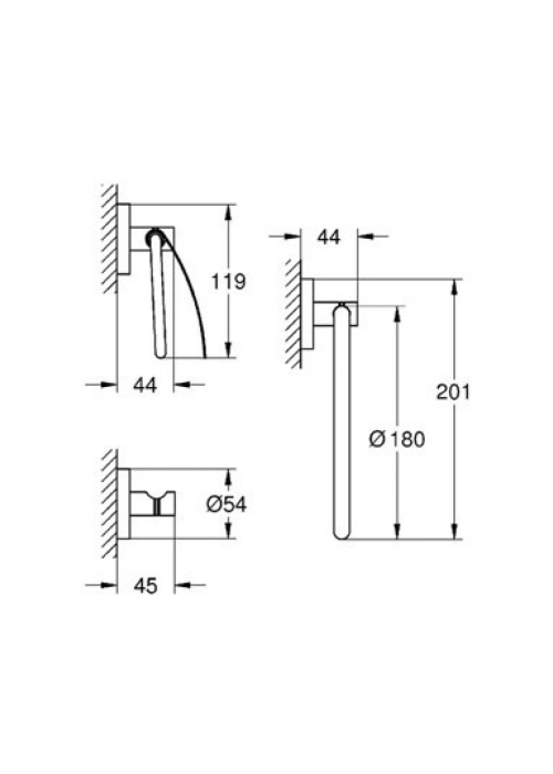 Набір аксесуарів Grohe Essentials New 3в1, 40775001