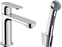 Змішувач Hansgrohe Rebris S 110 для умивальника з гігієнічною лійкою. Chrome 72215000