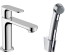 Змішувач Hansgrohe Rebris S 110 для умивальника з гігієнічною лійкою. Chrome 72215000