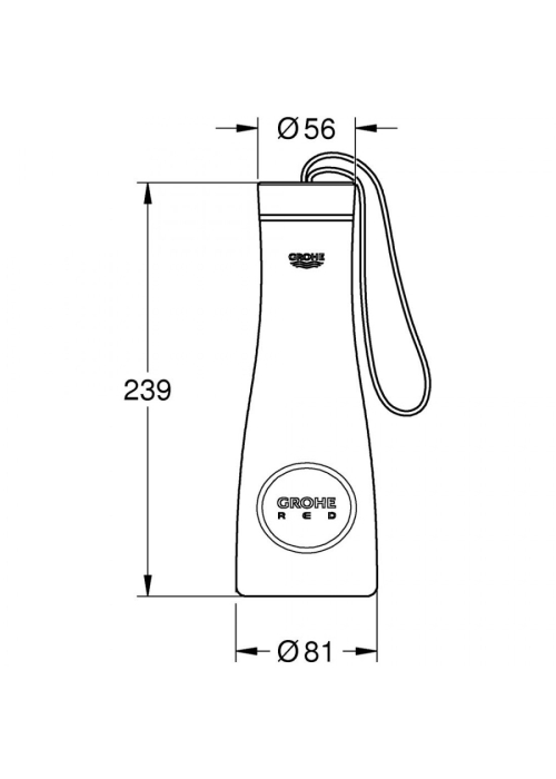 Термо-пляшка з фільтром для чаю Grohe RED, 40919SD0