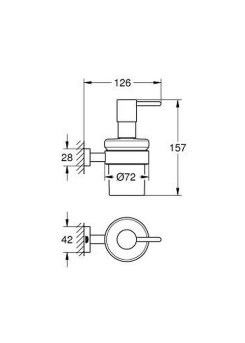 Дозатор рідкого мила Grohe Essentials Cube 40756001