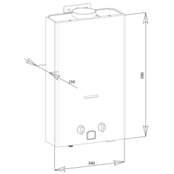 Колонка газовая дымоходная Aquatronic JSD20-A08 10 л (JSD20A08WHITE) белая