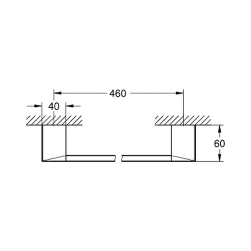 Рушникотримувач Grohe Selection Cube 40767000