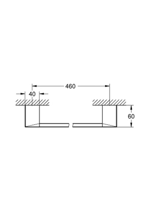 Рушникотримувач Grohe Selection Cube 40767000