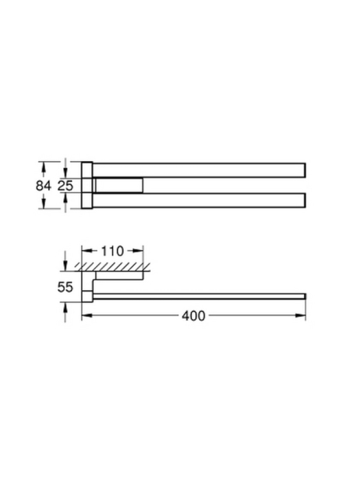 Рушникотримувач Grohe Selection Cube 40768000